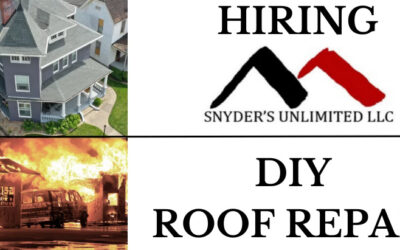Leave Roof Repairs to the Experts: 5 Reasons to call Snyder’s Unlimited